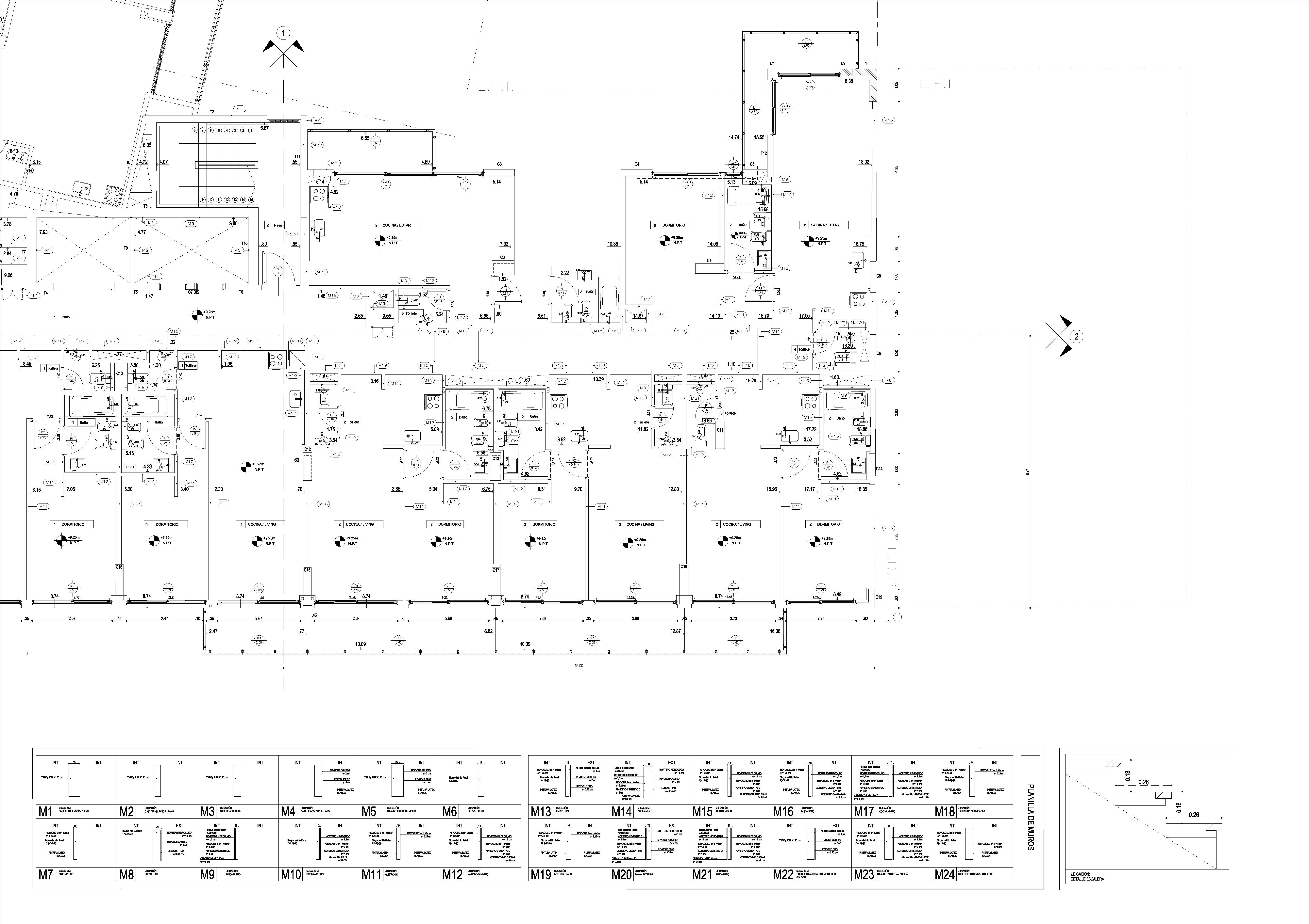 Documentación técnica arquitectónica — replanteo y planos CABA — Nadia Hidalgo arquitecta